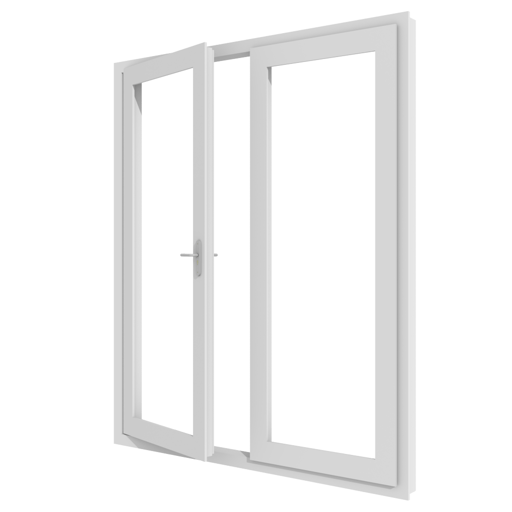 PVC stolp tuindeuren buitendraaiend met hoge energie-efficiëntie